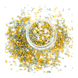 Copos comestibles para pasteles Gold Star Comestible Sugar Sprinkles Ventas calientes Brillo comestible Lijado Azúcar Cristal Azúcar - Product Image 4