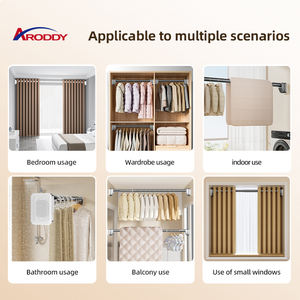 ARODDY-<span class=keywords><strong>Tringle</strong></span> à Rideau de 1.6 à 2.5m, <span class=keywords><strong>Tringle</strong></span> A Rideau, Rangement Portable, Extension Réglable, Noir - Product Image 4