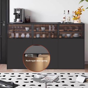 Lussuosa Credenza e Mobile Contenitore Moderno Minimalista in Legno Massello da Parete, Ideale per l'Ingresso di una Villa - Product Image 2