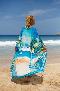 JSN Beach Vaction Mujeres Imprimir Traje de baño Beach Cover up - Product Image 4