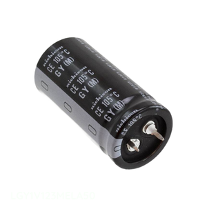 ตัวแทนจำหน่ายอย่างเป็นทางการ ตัวเก็บประจุแบบ Through Hole CAP ALUM 12000UF 20% 35V SNAP TH LGY1V123MELA50 12000 uF - Product Image 1