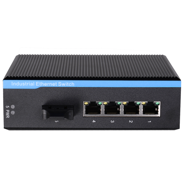 4 + 1 5Port 9V 12V 24V 48V Din Rail Mini Outdoor Ethernet Gigabit Smart Grid Networking Industrial Ethernet Network Switch