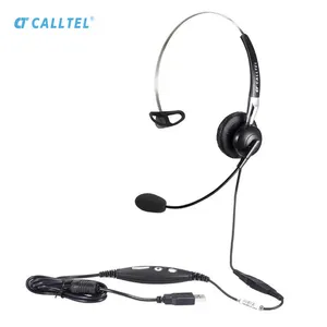 Werkseitiger monauraler Callcenter-Kopfband kopfhörer mit Breitband-USB-Telefon-Headset