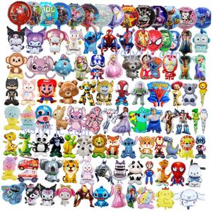 Ballons en feuille d'aluminium de personnages de dessins animés Kuromi My Melody Kawaii Stitch Lilo <span class=keywords><strong>Spiderman</strong></span> pour la décoration de fête - Product Image 1