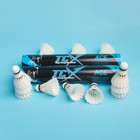 Volant de badminton TCX ACE Stable & Durability Model, haute qualité, plumes d'oie naturelles, pour compétition et tournoi