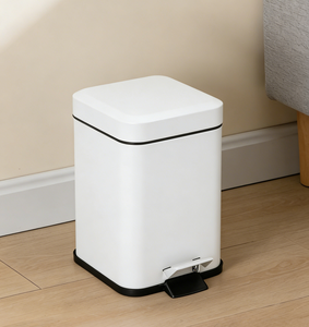 Poubelle à pédale en acier galvanisé thermolaqué 3L, construction résistante à la rouille, seau intérieur amovible, écologique, nettoyage facile - Product Image 6