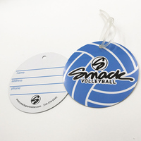 Étiquette de bagage en plastique personnalisée avec logo et nom imprimés, taille standard, accessoire de sac, impression offset, code QR inclus