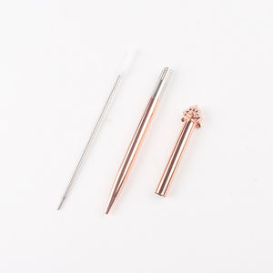 Bolígrafos Novedosos de Metal Color Oro Rosa con Diseño de Conejo - Product Image 5