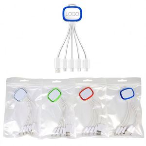 Cable de Carga Rápida 3 en 1 con Logotipo 2025, Cable de Datos Micro USB Tipo C con Pantalla LED - Product Image 6