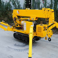 Grue araignée hydraulique mobile SS3.0 certifiée CE ISO, capacité de levage 2700 kg, équipement de levage pour passages étroits en usine, flèche télescopique