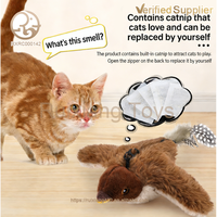 Juguetes Automáticos para Gatos, Pájaros que Chirrían, Recargables, Interactivos, Juguete de Ejercicio para Gatos, Pájaro Realista, Juguete de Peluche Eléctrico