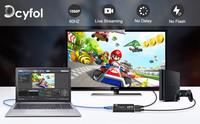 Carte de Capture de Câble de Données 4K pour HDTV, Prend en Charge l'Enregistrement de Streaming Full HD 1080P 60FPS, Compatible Nintendo Switch/PS5/3DS/Xbox/PS4