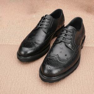 Nuevos Zapatos Formales de Negocios Hechos a Mano con Piel de Avestruz de Lujo para Hombre, Zapatos de Vestir y Oxfords de Cuero para Hombre de Alta Calidad Estilo Italiano Personalizados - Product Image 1
