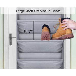 Large Fabric Over the Door <b>Shoe</b> Organizer with Deep Pockets Hanging <b>Shoe</b> <b>Rack</b> Storage for Home - Product Image 3