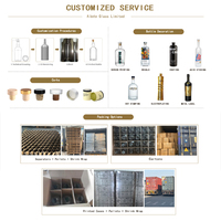 Nuevo diseño de lujo 750ml licor de vodka gin Ron tequila whisky brandy suministrado directamente por el fabricante