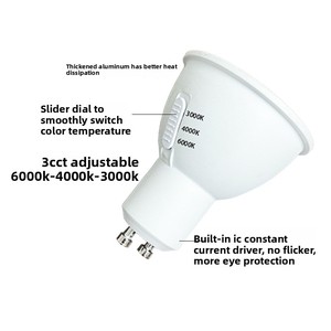G9 <strong>LED</strong> <strong>Light</strong> <strong>Bulb</strong> Color-Changing Three-Stage Warm White CCT Plastic Glass Body Remote <strong>Control</strong> <strong>WiFi</strong> Switch ETL Certified GU10 AC - Product Image 2