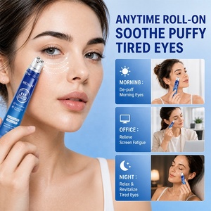 Roll on <strong>Eye</strong> Serum with 360 Degree Massage Ball for Puffy Tired <strong>Eyes</strong> Dark Circle Moisturizing Brightening Firming <strong>Eye</strong> Care 20ml - Product Image 1