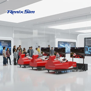 Simulateur de course automobile RenixSim Commercial F1 MAX Racing Arena, cockpit complet, système de compétition multijoueur pour centre d'e-sport - Product Image 1