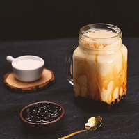 Jarabe con sabor a azúcar negro Jarabe dulce concentrado Premium Ingrediente de bebida Premium para bebidas de leche de té y café Boba