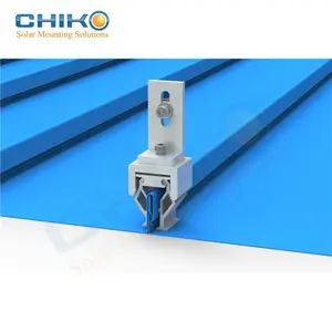 China supplier standing seam roof clamp and solar panel fixing for steel solar bracket