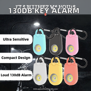ลดกระหน่ำ125dB IP64กันน้ำ ABS พวงกุญแจเตือนความปลอดภัยส่วนตัวป้องกันตนเองด้วยไฟ LED SOS เพื่อความปลอดภัยของผู้หญิง - Product Image 2