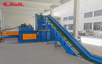 Station de déchets horizontale semi-automatique presse à balles hydraulique presse à balles Machine carton plastique 120T compacteur à balles