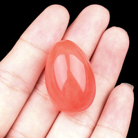 DIY Mini Œufs en Cristal Naturel, Vente en Gros pour Fabricants de Bijoux, Œufs d'Oiseau Polis en Jade, Bijoux Unakite pour Femmes et Hommes