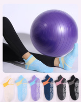 Chaussettes de sport de compression en tricot de qualité supérieure, antidérapantes, pour le yoga et le Pilates, pour hommes et femmes