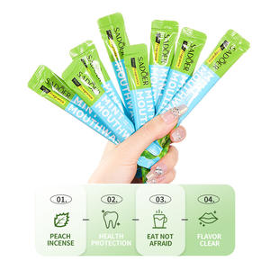 Großhandels preis OEM Pocket Packs Mundwasser Tragbare Handelsmarke Beste Mundpflege Frisches Zitronen-Pfirsich-Mundwasser - Product Image 5