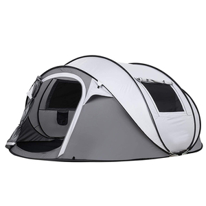 Tente de <span class=keywords><strong>camping</strong></span> en forme de bateau Oxford pour toutes les saisons, entièrement automatique, à ouverture rapide, pour 5 à 8 personnes, imperméable, design tunnel, tente pop-up - Product Image 1