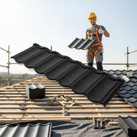 Tuiles de toiture modernes de qualité supérieure avec revêtement en pierre, couleur inaltérable, légères, pour usage résidentiel, hôtelier, parcs et entrepôts