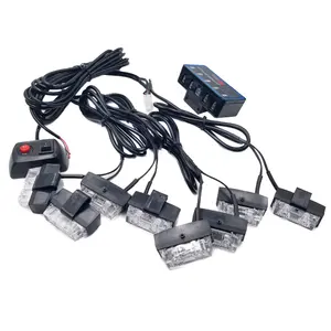 אור מהבהב לבן אדום כחול צהוב לאבטחה 8W 16W 12V 24V נורות אזהרה LED