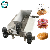 Nouvelle machine automatique GUSU pour étaler et saupoudrer les noix pour les produits chocolatés, alimentée par prise électrique