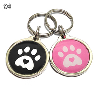 Kostenlose Probe Beste Qualität NFC Pet Id Tags Lieferant Benutzer definierte Chip Programmier bare Metall Epoxy Silizium Anti-Lost Pet Qr Code Erkennungs marken