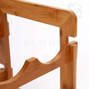 Premium Bamboo <b>Wine</b> Stand Storage Display Organizer <b>Free</b> <b>Standing</b> on Table - Product Image 5