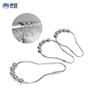 Ewang Factory Rustproof Waterproof Stainless Steel <b>Bathroom</b> Curtain Hook - Product Image 1