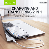 BAVIN venta al por mayor barato CB274 30cm escasez PD 60W Usb-c carga rápida C A c Datos Usb C Cable para banco de energía