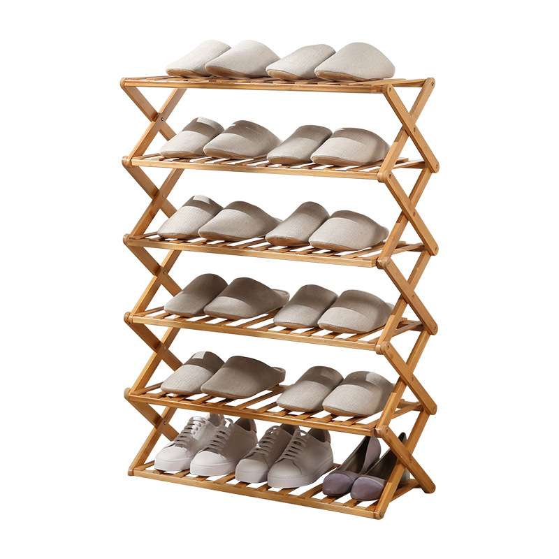 3/4/5 layer length 50/70/100 cm freeinstallation free foldable shelf multi tier bamboo shoe rack storage for household entryway