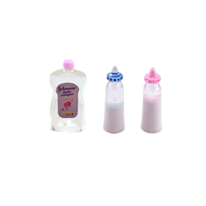Iland Miniature 1:12 Baby doll care set di 3 pezzi <span class=keywords><strong>accessori</strong></span> per case delle bambole in miniatura biberon e colonia - Product Image 6