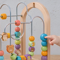Jouet éducatif Montessori en bois, labyrinthe à billes, montagnes russes, STEM, pour les tout-petits