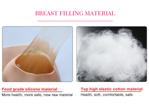 Prothèses mammaires en silicone pour travestis, forme de poitrine en silicone texturé, style sexy pour travestis et transgenres - Product Image 5