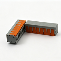 Bloc de bornes PCB sans vis, sans outil, câblage rapide, connexion par compression KF208R 2601, pas de 5,0 mm, 300V 16A, fil de 2,5 mm, connecteur à broches droites PA66