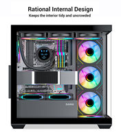 Gabinete de PC OEM SV01 ATX MATX ITX, Caja de PC para Juegos con Ventilador, Cristal Templado, Color Negro, Boitier, Gabinete, Caja de PC