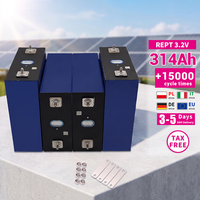 Batterie lithium prismatique LiFePO4 3.2V 314Ah REPT 280Ah 320Ah 340Ah à décharge profonde pour véhicules électriques, camping-cars, bateaux et systèmes de stockage d'énergie solaire