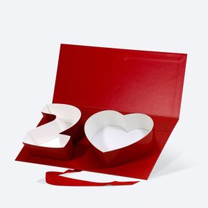 Cajas de Regalo Rojas Populares con Forma de Corazón para el Día de San Valentín, Idea de Regalo para Novia - Product Image 1