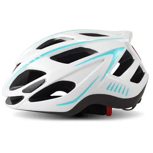 Casco da ciclismo con fanale posteriore casco da ciclismo avviso foro leggero Sport casco da bicicletta