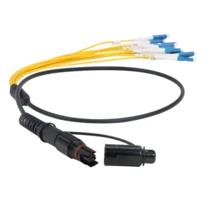 Outdoor MPO Optical Waterproof Cable Connector Fiber Optic Patch Cord