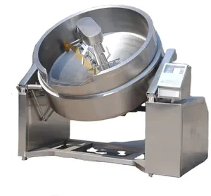 Commercial food processing machine electric Heating mixing paste sauce cooking kettle