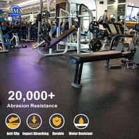 LINYI QUEEN Gymnastik boden Gummi matte 1000mm x 1000mm Logo gedruckt Judo Fitness geräte Boden matte billige Turnhalle Bodenschutz matte