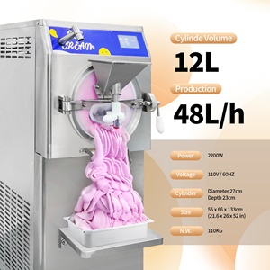 <span class=keywords><strong>Machine</strong></span> à crème glacée <span class=keywords><strong>italienne</strong></span> verticale <span class=keywords><strong>Machine</strong></span> de fabrication de crème glacée 48l/h <span class=keywords><strong>Machine</strong></span> à crème glacée dure commerciale Gelato - Product Image 5